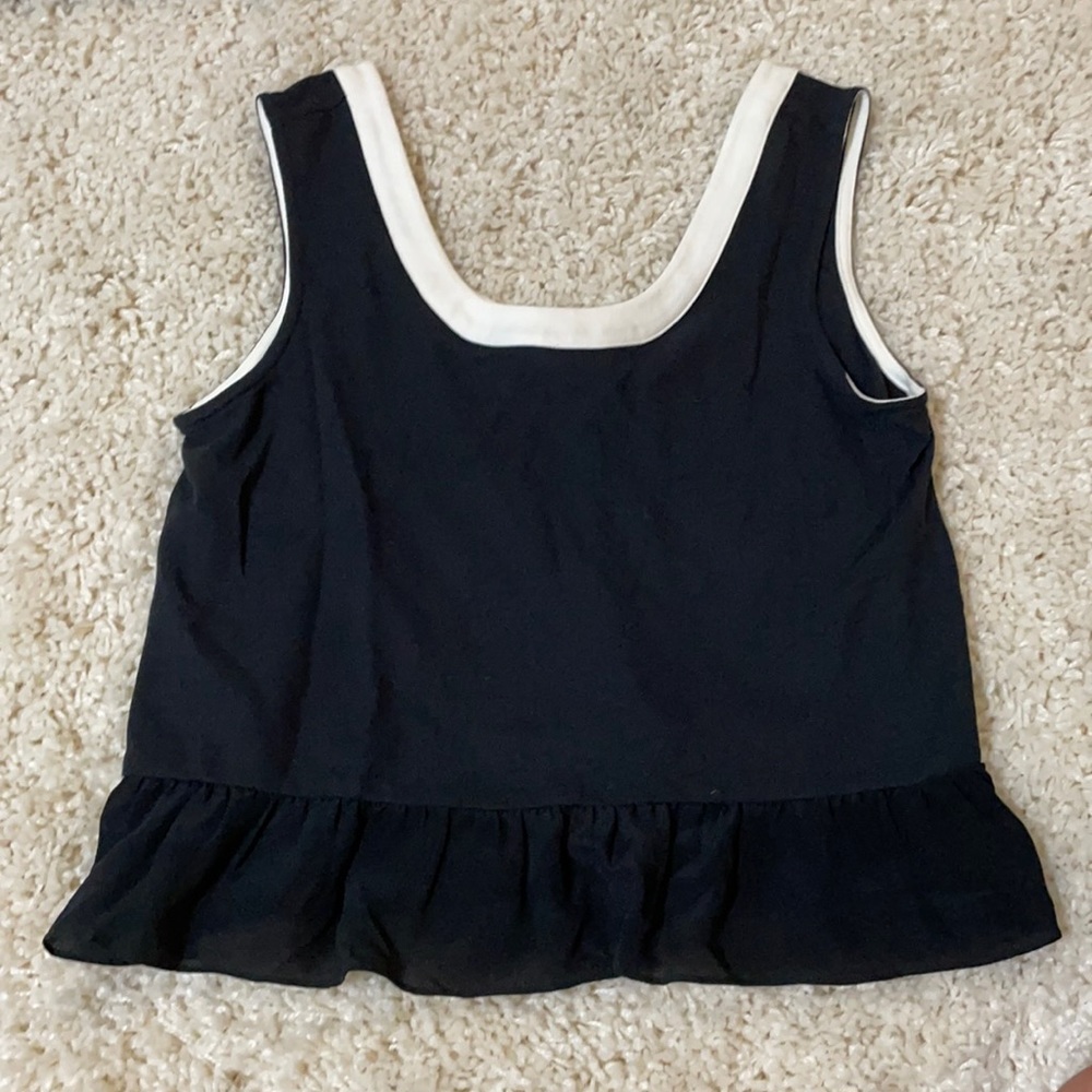 Peplum Sleeveless Crop Top